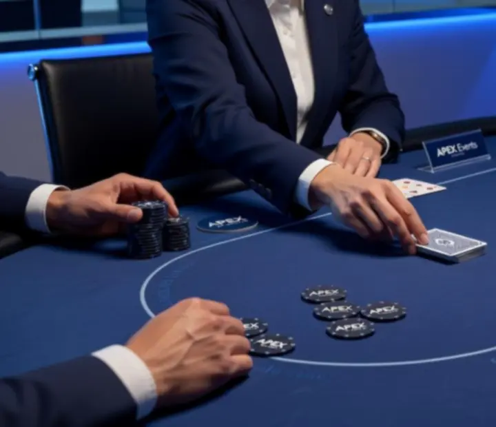 Profesjonalne karty i żetony używane w programie pokerowym